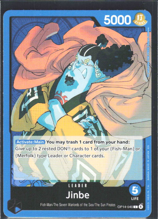 The Azure Sea's Seven #OP14-040 Jinbe - framsida