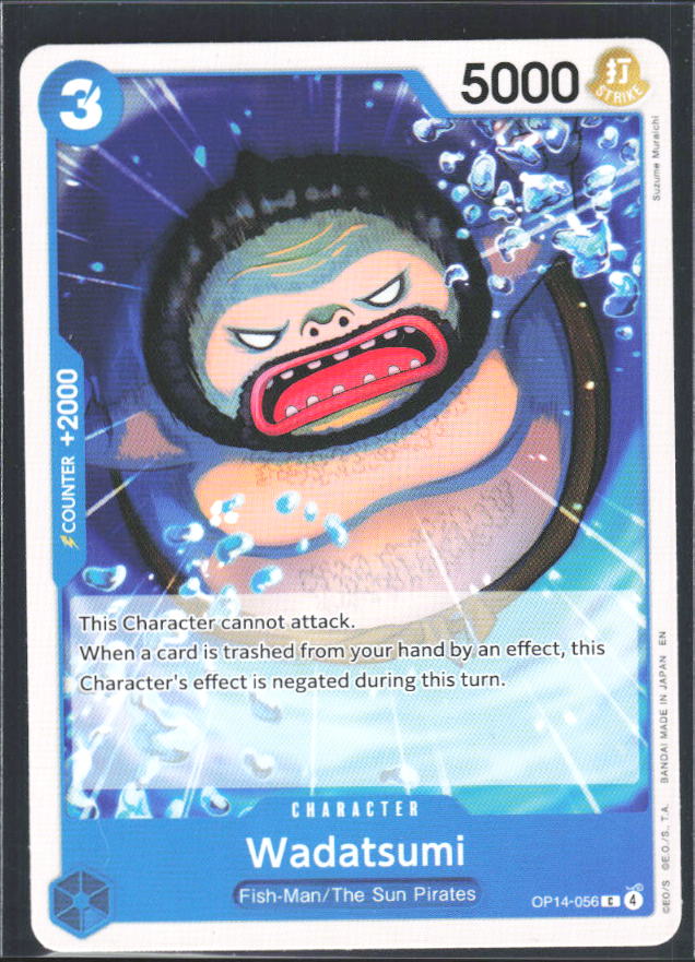 The Azure Sea's Seven #OP14-056 Wadatsumi - framsida