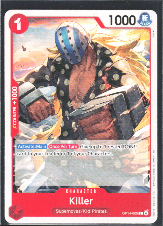 The Azure Sea's Seven #OP14-005 Killer - framsida