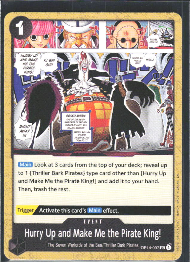 The Azure Sea's Seven #OP14-097 Hurry Up and Make Me the Pirate King! - framsida