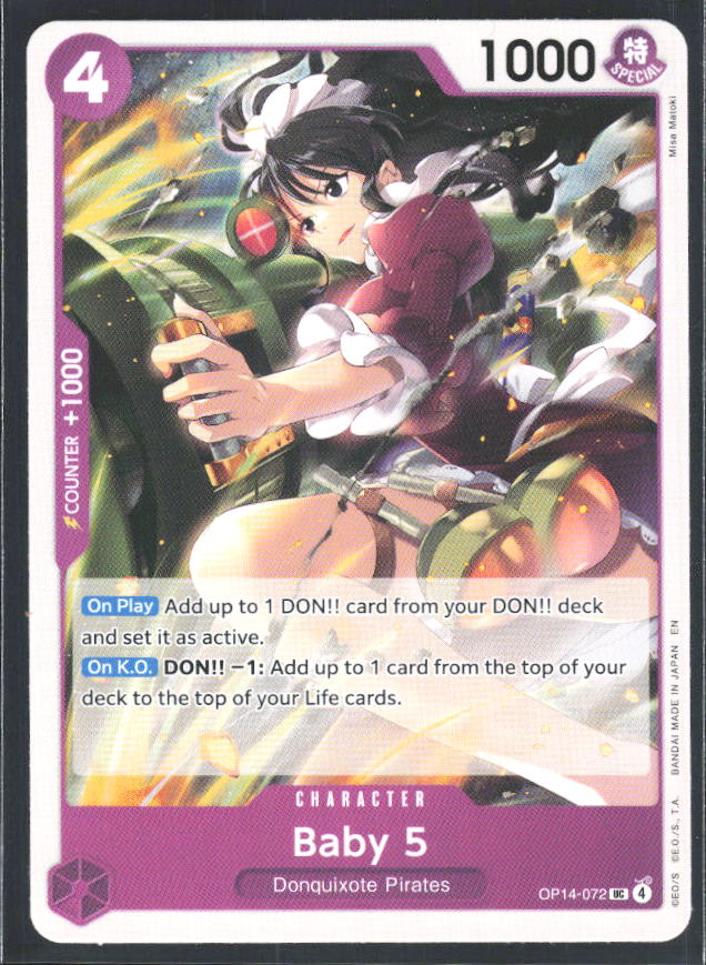 The Azure Sea's Seven #OP14-072 Baby 5 - framsida