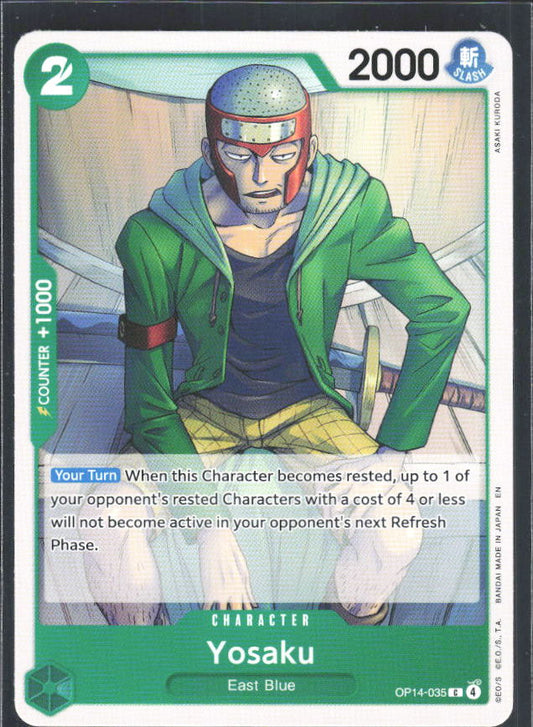 The Azure Sea's Seven #OP14-035 Yosaku - framsida