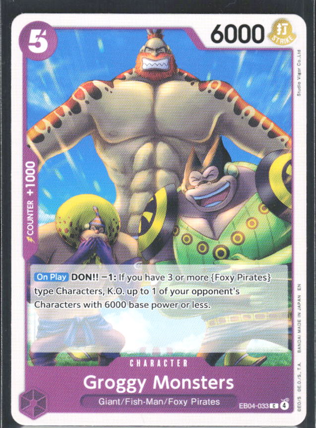 The Azure Sea's Seven #EB04-033 Groggy Monsters - framsida