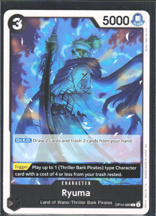 The Azure Sea's Seven #OP14-089 Ryuma - framsida