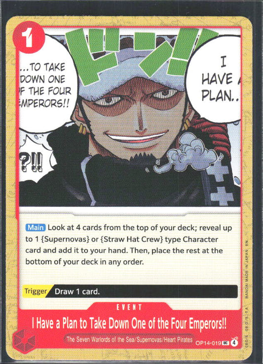 The Azure Sea's Seven #OP14-019 I Have a Plan to Take Down One of the Four Emperors!! - framsida