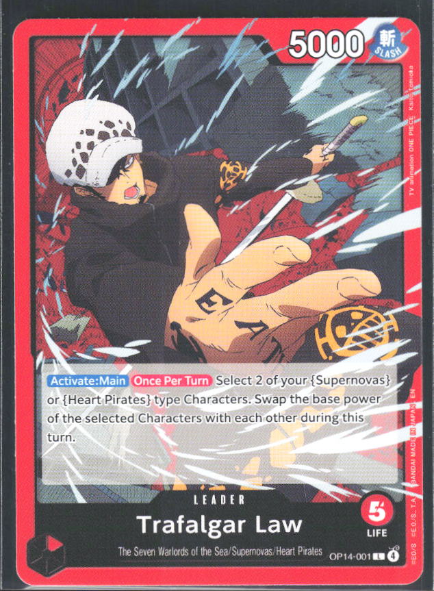 The Azure Sea's Seven #OP14-001 Trafalgar Law - framsida