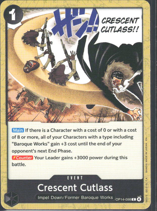 The Azure Sea's Seven #OP14-098 Crescent Cutlass - framsida