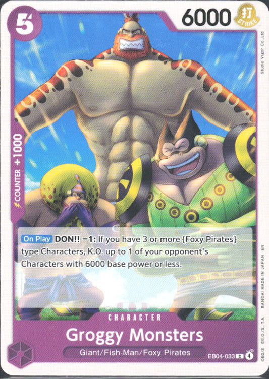 The Azure Sea's Seven #EB04-033 Groggy Monsters - framsida