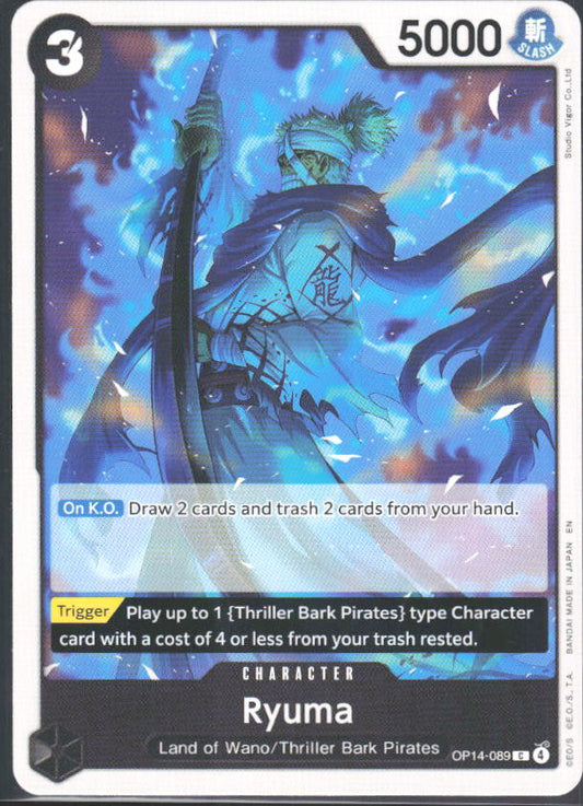 The Azure Sea's Seven #OP14-089 Ryuma - framsida