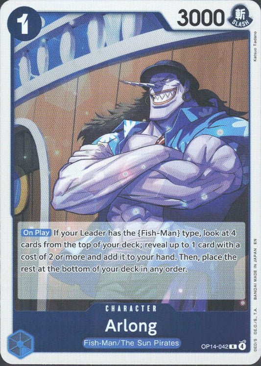 The Azure Sea's Seven #OP14-042 Arlong - framsida