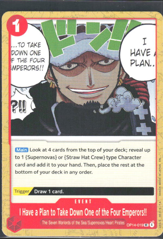 The Azure Sea's Seven #OP14-019 I Have a Plan to Take Down One of the Four Emperors!! - framsida