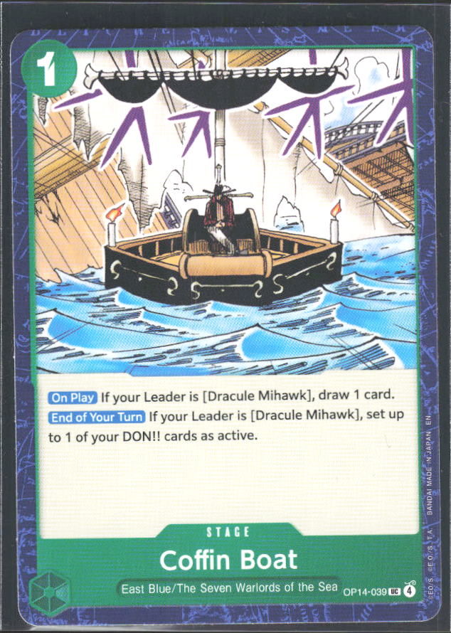 The Azure Sea's Seven #OP14-039 Coffin Boat - framsida