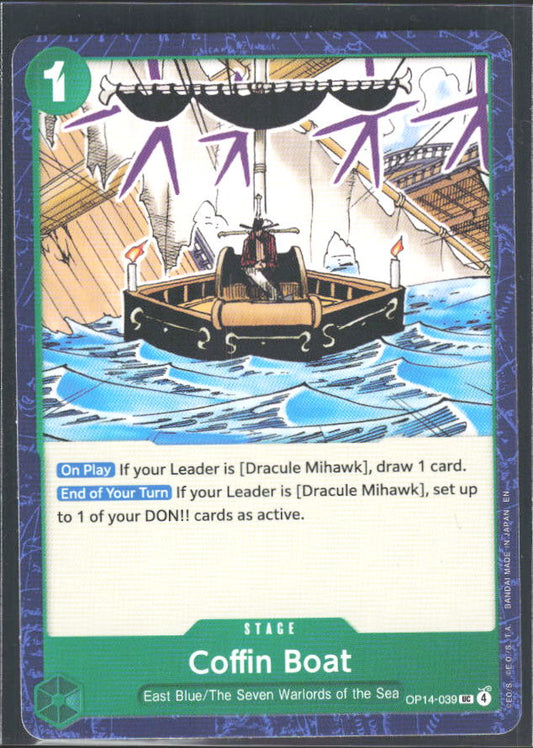 The Azure Sea's Seven #OP14-039 Coffin Boat - framsida