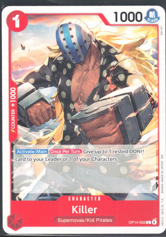 The Azure Sea's Seven #OP14-005 Killer - framsida