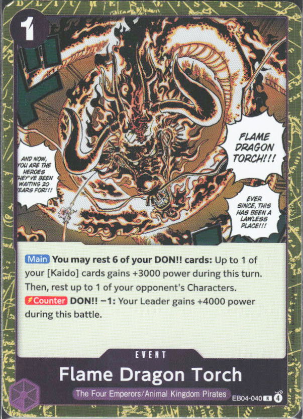 The Azure Sea's Seven #EB04-040 Flame Dragon Torch - framsida
