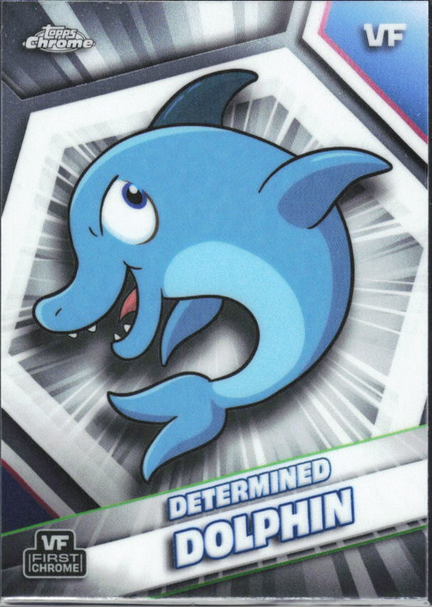 2026 Topps Chrome VeeFriends #65 Determined Dolphin - framsida