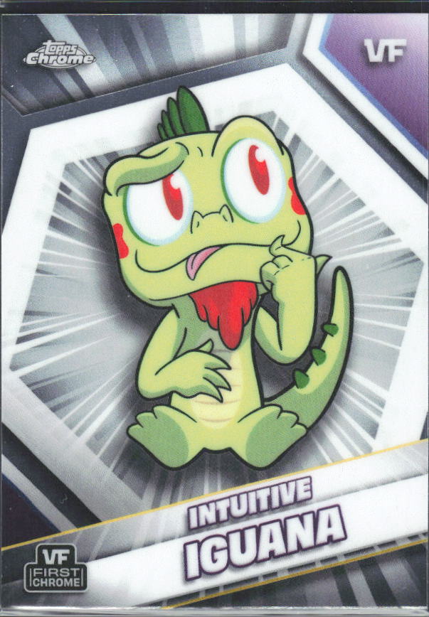 2026 Topps Chrome VeeFriends #104 Intuitive Iguana - framsida
