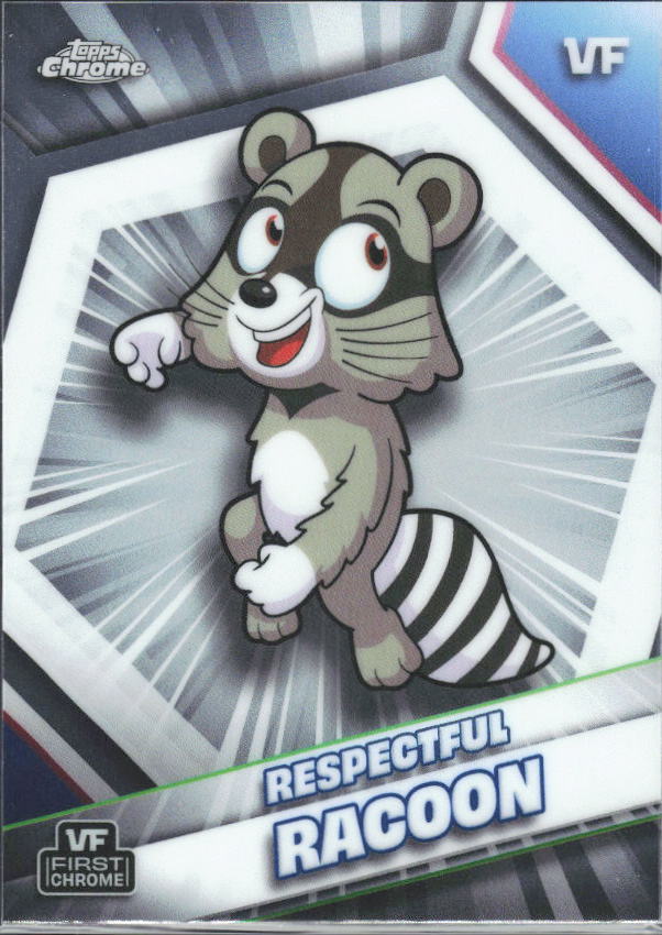 2026 Topps Chrome VeeFriends #147 Respectful Raccoon - framsida