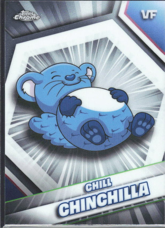 2026 Topps Chrome VeeFriends #47 Chill Chinchilla - framsida