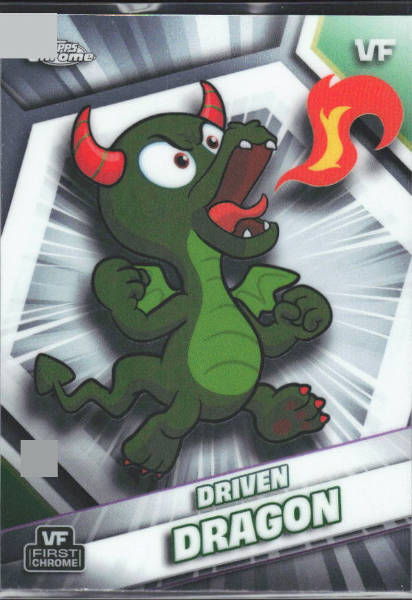2026 Topps Chrome VeeFriends #15 Driven Dragon - framsida