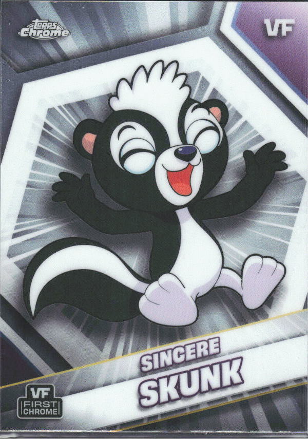 2026 Topps Chrome VeeFriends #158 Sincere Skunk - framsida