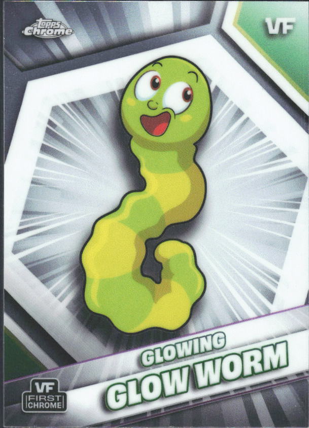 2026 Topps Chrome VeeFriends #84 Glowing Glow Worm - framsida