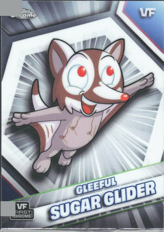2026 Topps Chrome VeeFriends #83 Gleeful Sugar Glider - framsida