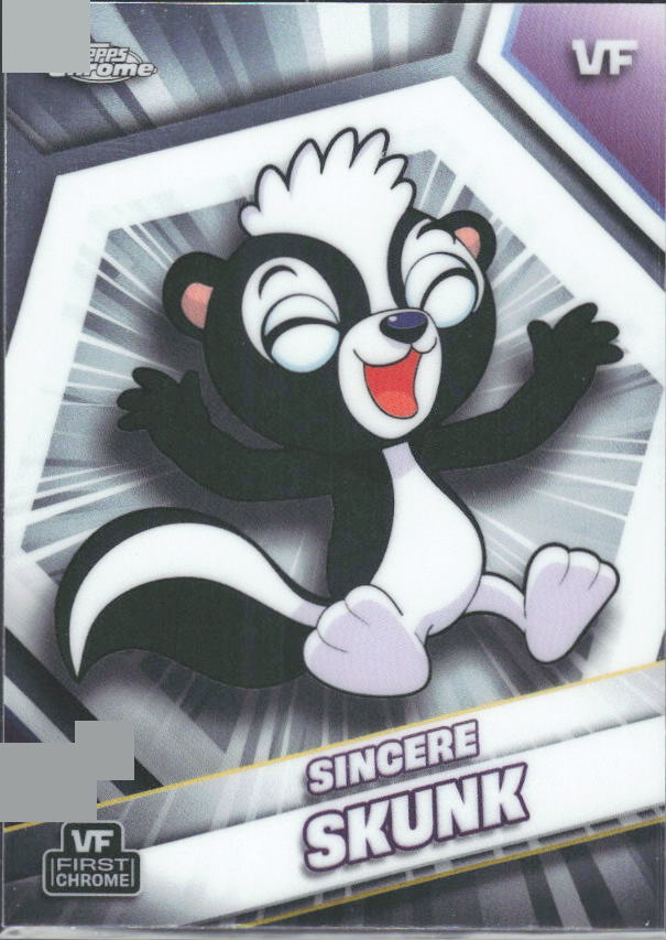 2026 Topps Chrome VeeFriends #158 Sincere Skunk - framsida