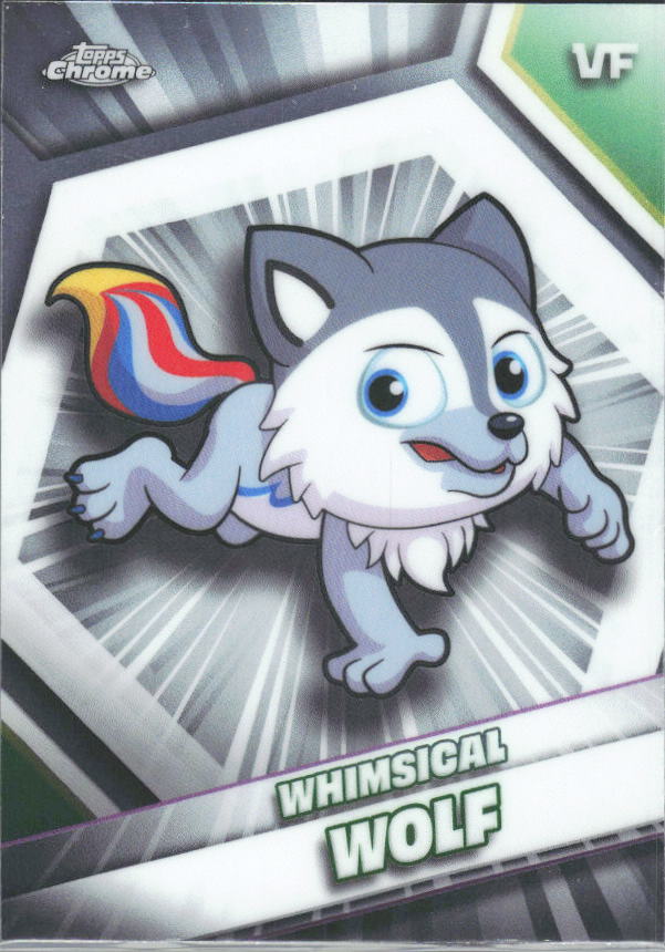 2026 Topps Chrome VeeFriends #190 Whimsical Wolf - framsida