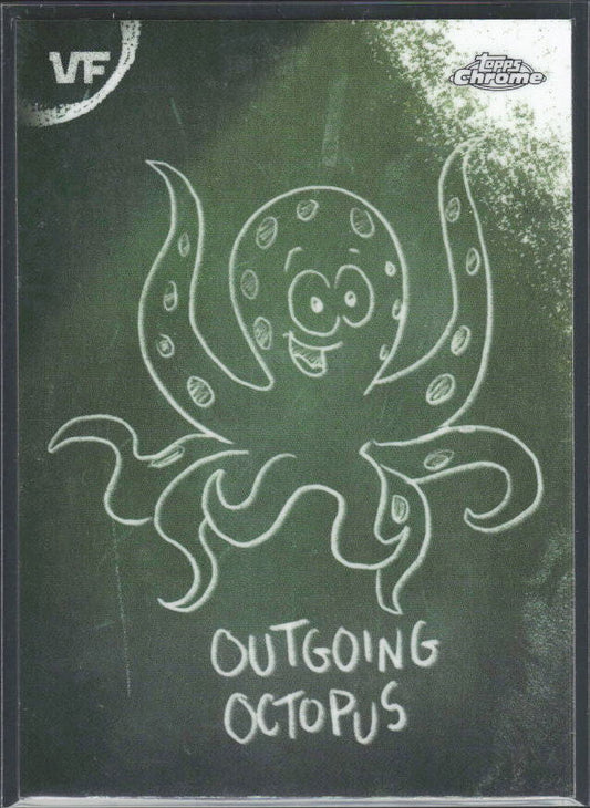 2026 Topps Chrome VeeFriends #C-19 Outgoing Octopus - Chalkboard - framsida