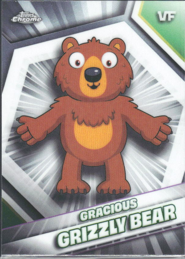 2026 Topps Chrome VeeFriends #87 Gracious Grizzly Bear - framsida