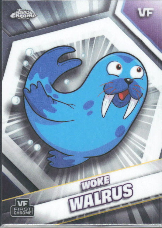 2026 Topps Chrome VeeFriends #194 Woke Walrus - framsida