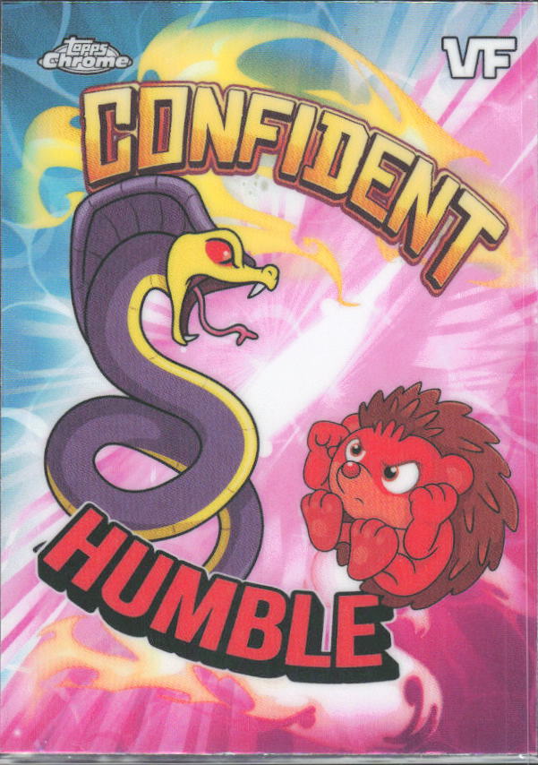 2026 Topps Chrome VeeFriends #BB-3 Confident Cobra / Humble Hedgehog - Balance Battles - framsida