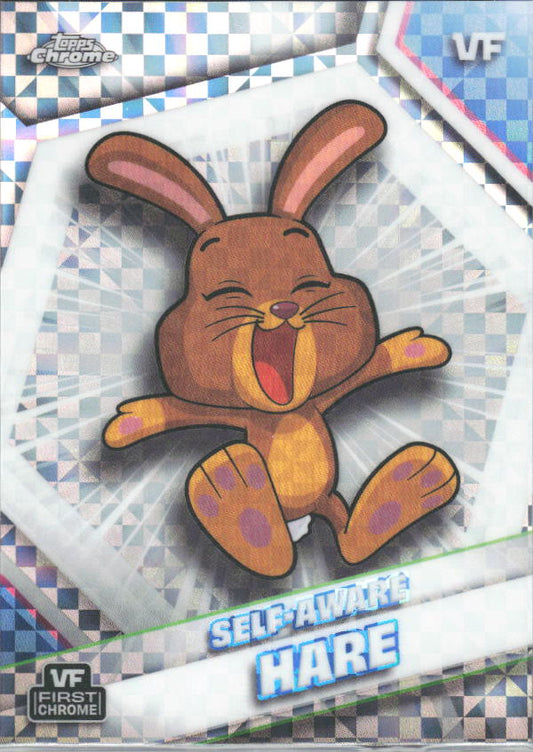 2026 Topps Chrome VeeFriends #150 Self-Aware Hare - X-Fractor - framsida