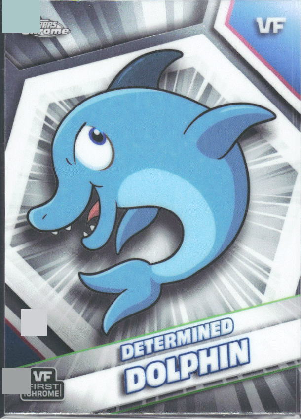 2026 Topps Chrome VeeFriends #65 Determined Dolphin - framsida