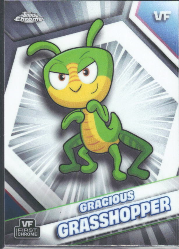 2026 Topps Chrome VeeFriends #86 Gracious Grasshopper - framsida