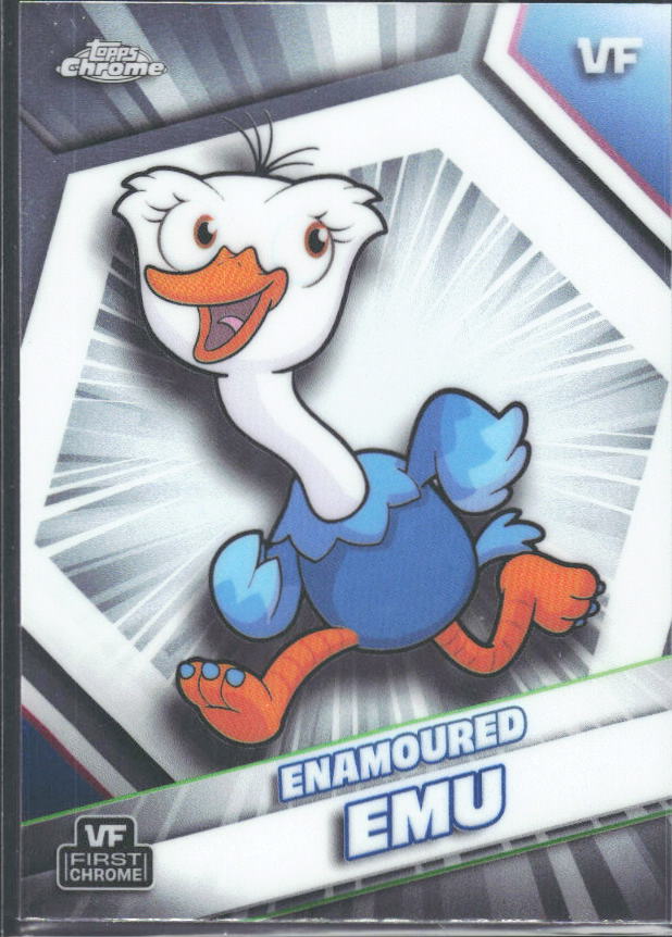 2026 Topps Chrome VeeFriends #71 Enamoured Emu - framsida