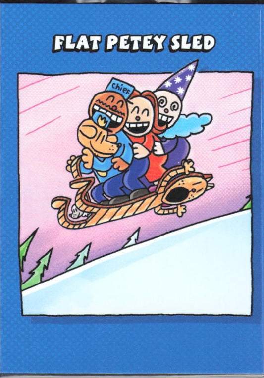 2026 Cryptozoic Dog Man Playpaks: Series 1 #B18 Flat Petey Sled Base/Color It - framsida
