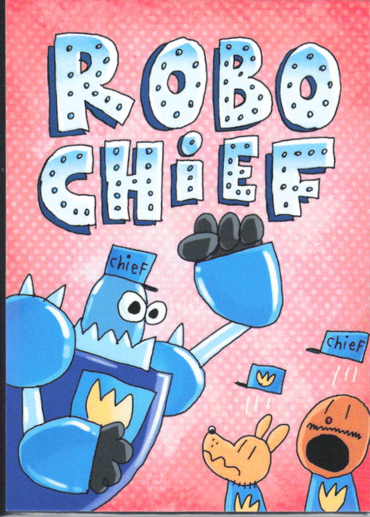 2026 Cryptozoic Dog Man Playpaks: Series 1 #B6 Robo Chief Base/Color It - framsida
