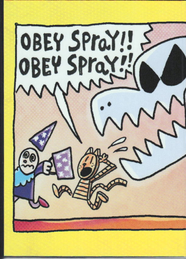 2026 Cryptozoic Dog Man Playpaks: Series 1 #F4 Obey Spray!! Obey Spray!! Foil/Activity - framsida