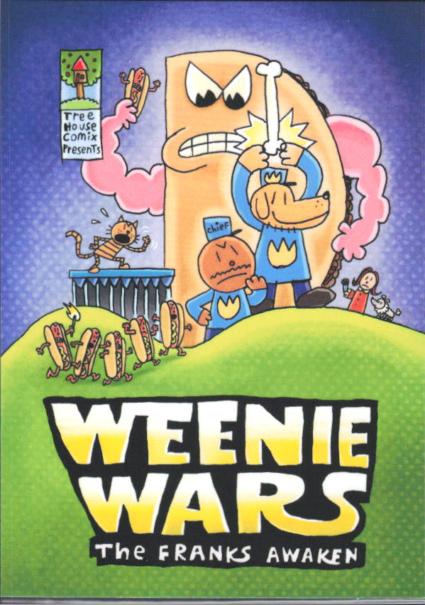 2026 Cryptozoic Dog Man Playpaks: Series 1 #B8 Weenie Wars: The Franks Awaken Base/Color It - framsida