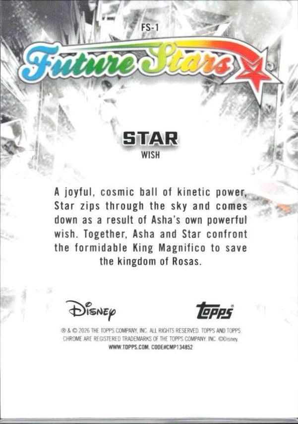 2026 Topps Chrome Disney #FS-1 Star
