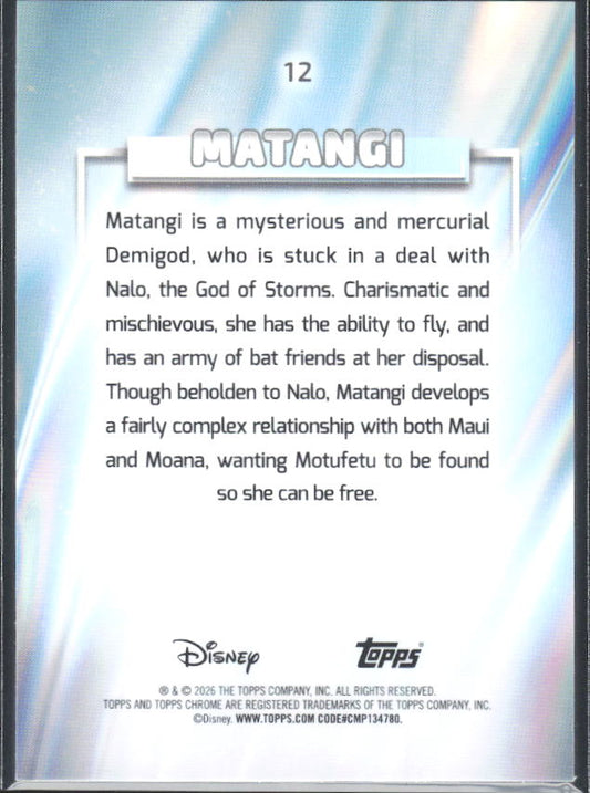 2026 Topps Chrome Disney #12 Matangi