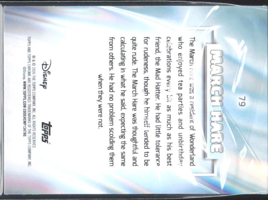 2026 Topps Chrome Disney #79 March Hare