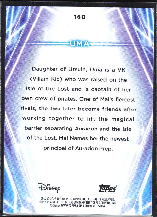 2026 Topps Disney Neon #160 Uma