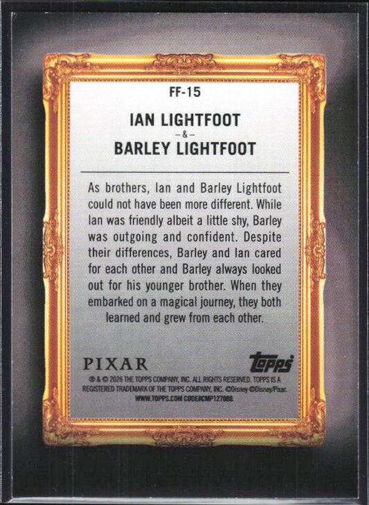 2026 Topps Disney Neon #FF-15 Ian Lightfoot / Barley Lightfoot