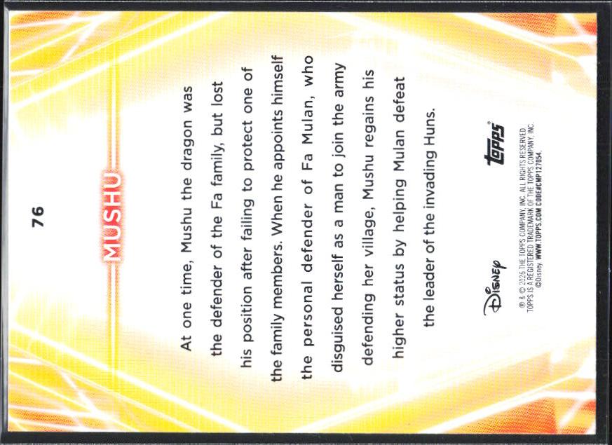 2026 Topps Disney Neon #76 Mushu