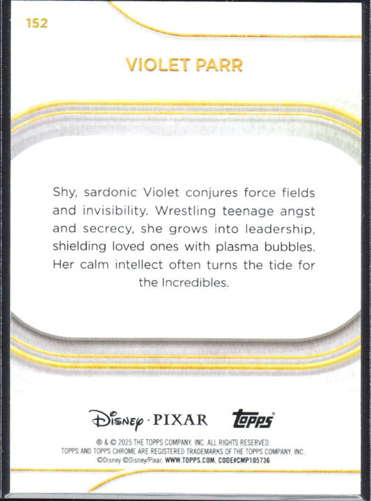 2025 Topps Chrome Disney #152 Violet Parr