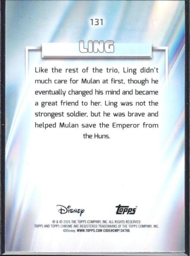 2026 Topps Chrome Disney #131 Ling
