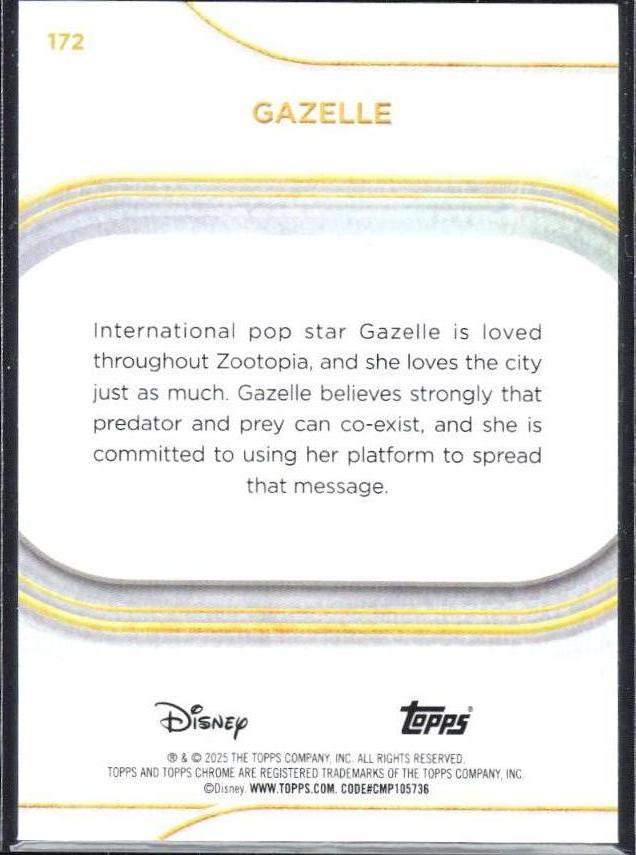 2025 Topps Chrome Disney #172 Gazelle